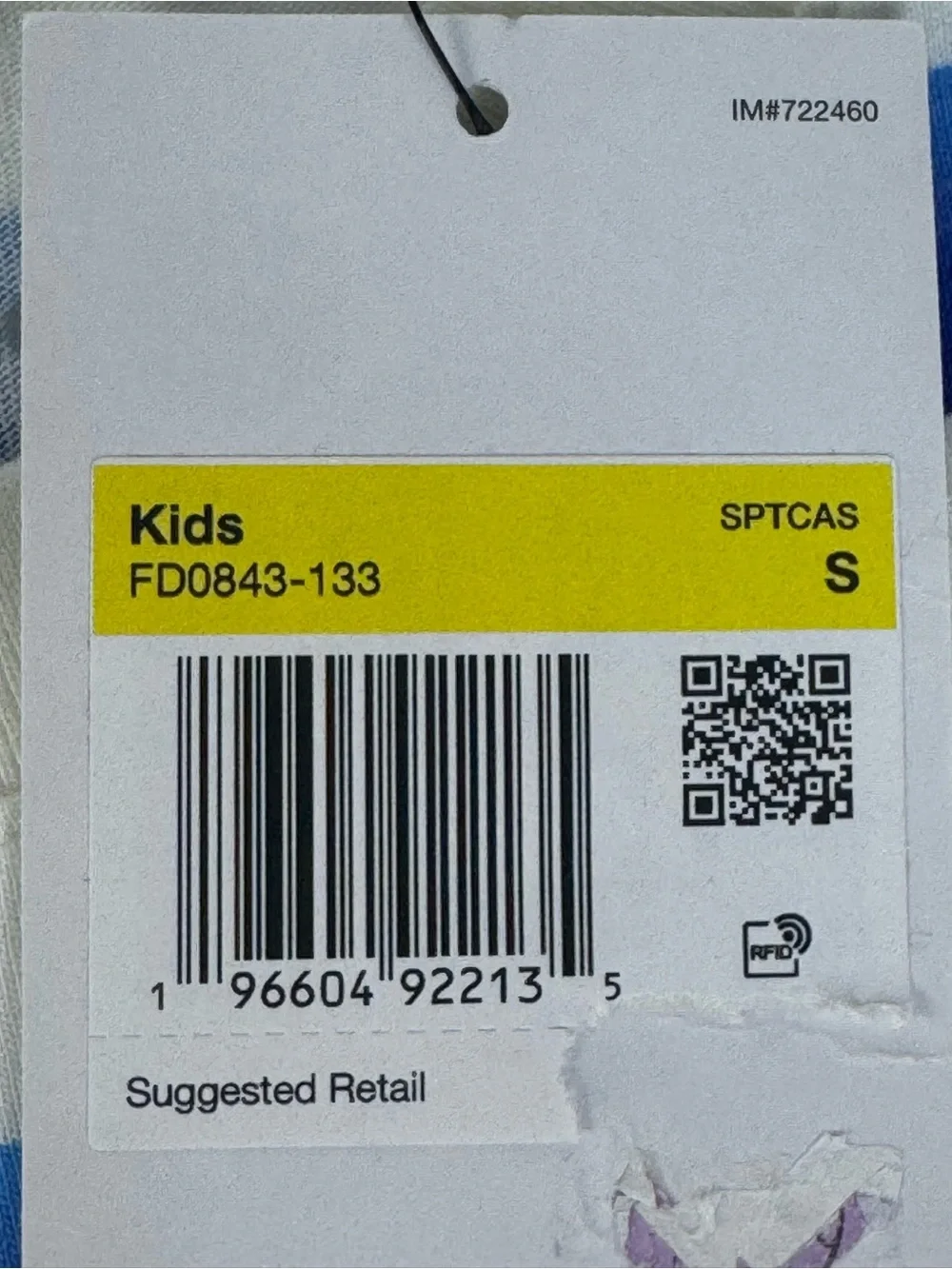 Nike Boys Outfit White & Blue Striped Tee with Nike Logo Shorts - Size Small - Picture 6 of 12